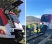 Нова железничка несреќа во Шпанија: Воз се судри со кран, лесно повредени неколку лица