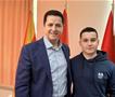 Олимпиецот Виктор Петков на прием кај градоначалникот на општина Гостивар, Ваљбон Лимани