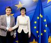 Марта Кос и ја пренесе на Брнабиќ загриженоста на ЕУ за новите судски закони усвоени од парламентот во Белград