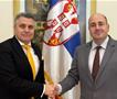 Средба на македонскиот амбасадор Тупанчевски и генералниот секретар на МНР на Србија