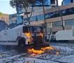 Видео: Тирана повторо„гореше“,молотовлеви коктели, оган, водени топови 