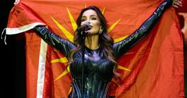Северина одржа концерт во Велес пред 20.000 гледачи и се зави во знамето од Кутлеш (ФОТО)