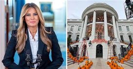 Меланија ја декорира Белата куќа за Денот на вештерките