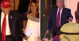 Трамп ја повтори шегата во Белата куќа за Ноќта на вештерките, децата збунети (ВИДЕО)