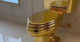 Златната тоалет-школка на Кателан продадена за 12 милиони долари