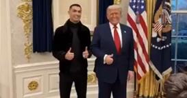 Видео од вештачка интелегенција, Роналдо и Трамп играат фудбалче во „Овалната соба“