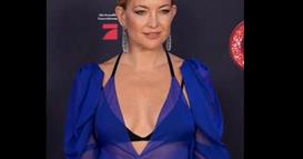 Видео: Кејт Хадсон во провокативно, но елегантно сино издание на црвениот тепих