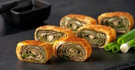 Ролат со праз и печурки