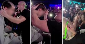 Десингерица повторно шокира- среде настап му ја избричи главата на момче од публиката (ВИДЕО)