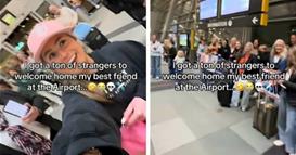 Меган ја пречека својата пријателка на аеродром- снимката е хит со 28 милиони прегледи (ВИДЕО)