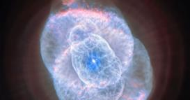 Телескопите „Хабл“ и „Еуклид“ зумираат Мачкино око, оддалечено 4.300 светлосни години од Земјата 