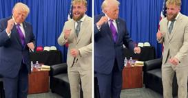Јутјуберот Џејк Пол се пофали како танцува со Трамп, сите ја коментираат височината на претседателот (ВИДЕО)