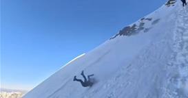 Видео: Планинар се„стркала“ низ планина и преживеа