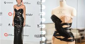 Ријалити- ѕвезда на забавата по „Оскарите“ носеше фустан од пет килограми човечка коса (ФОТО)