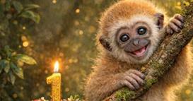 Скопската Зоолошка организира прослава за првиот роденден на гибонот Мики