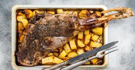 Печено јагнешко бутче