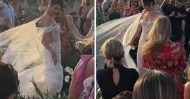 Невеста стана вирален хит- никој не очекуваше дека така ќе пристигне до олтарот (ВИДЕО)