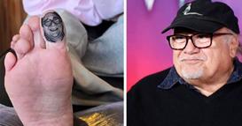 Си го истетовирала Дени Де Вито на ножниот палец, коментарите се хит (ФОТО)