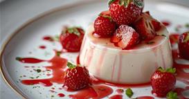 Панакота со јагоди