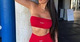 Фото: Екс кошаркарка покажа како вежба во теретана 