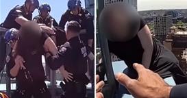 Драма на врв на облакодер: Полицијата спаси жена од страшна смрт (ВИДЕО)