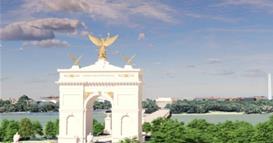 Огромната Триумфална капија на Трамп се претвора во воен комплекс
