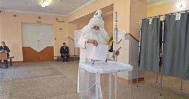 Дедо Мраз гласаше на изборите за Руската дума