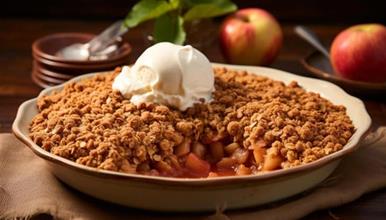 Зимски „Crumble“ од јаболка и овесни снегулки