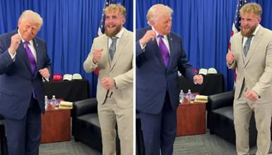 Јутјуберот Џејк Пол се пофали како танцува со Трамп, сите ја коментираат височината на претседателот (ВИДЕО)