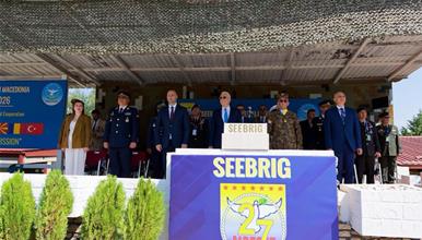 Мисајловски на затворањето на Командата на SEEBRIG во Куманово