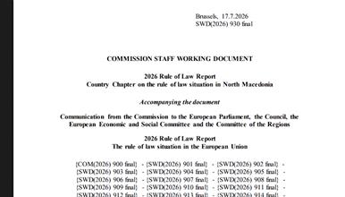 Продолжуваат партиските препукувања по извештајот на Европската комисија за владеењето на правото