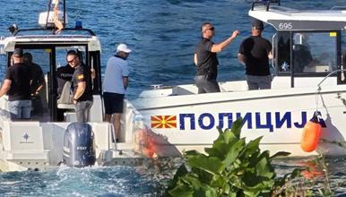 Две лица спасени од Охридското Езеро- возеле СУП даски на силен ветер 