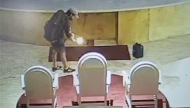 По истрага е Полјакот кој запали олтар и вандализира црква во Меѓугорје (ВИДЕО)