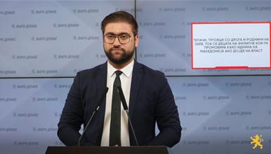 Манасиевски: Тепачи, трговци со дрога и роднини на Заев, тоа се децата на Филипче кои ги промoвира како иднина на Македонија ако дојде на власт