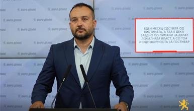 Лефков: Еден месец СДС бега од вистината, а таа е дека заедно со Лимани ја делат локалната власт, а со тоа и одговорноста за Гостивар