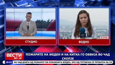 Пожарите на Жеден и на Китка го обвија Скопје во чад, воздухот во градот меѓу најзагадените во светот 