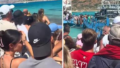 Позната плажа во Грција „под опсада“ од туристи- почнуваат забрани за капачите (ВИДЕО)
