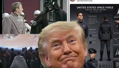 Трамп ги претстави униформите на вселенските сили на САД- копија од „Војна на ѕвездите“ (ФОТО)