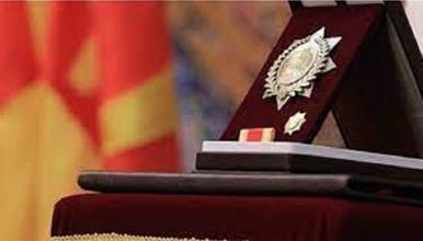 Орден „8 Септември“ доделени на Јордан Плевнеш и Раде Сиљан и постхумно на Џеват Гега, Мето Јовановски и Глигор Чемерски