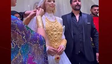 Невеста добила килограми чисто злато на свадбата- сега полицијата ја уапси и ѝ го одзеде накитот (ВИДЕО)
