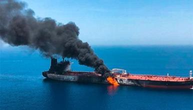 Корпусот на гардата на исламската револуција погоди танкер за нафта во Ормускиот Теснец