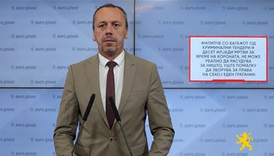 Петрушевски: Филипче со багажот од криминални тендери и десет илјади мртви за време на короната, не може реално да расудува за ништо