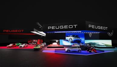 PEUGEOT го претставува својот нов дизајн на изложбениот простор на саемот за автомобили во париз 2026 