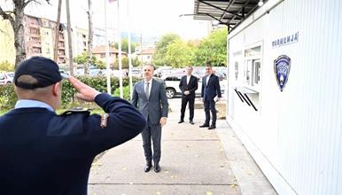 Директорот на БЈБ Јанев во работна посета на Одделението за безбедност на патниот сообраќај при СВР Скопје