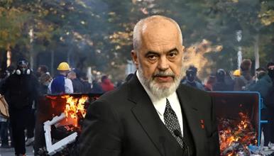 Рама им вети повисоки плати и награди на полицајците на „првата линија“- седми ден насилни протести во Албанија (ВИДЕО)