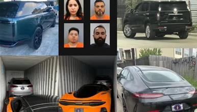 Мајка, татко и син со измама краделе луксузни автомобили- пронајдени се возила вредни три милиони долари 