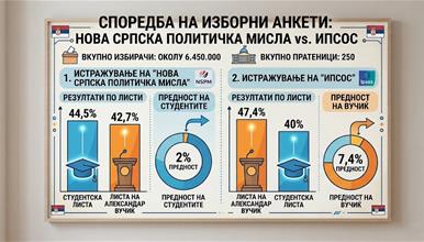 Изборните анкети во Србија без конкретен фаворит- предвидуваат победа и за Вучиќ и за студентската листа 