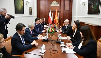 Милошоски – Холовња: Продлабочување на парламентарната соработка и континуирана поддршка од Полска за европските интеграции