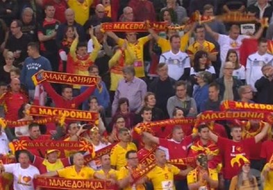 Навивачко катче пред ракометниот дуел Македонија – Романија