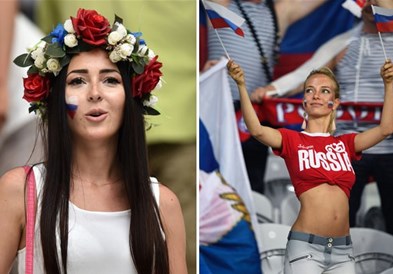 Силна поддршка и од трибините – убавите сопруги на руските фудбалери